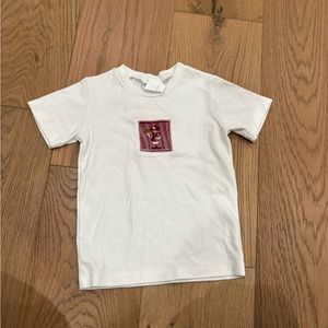Boys crimson football smocked shirt 24m